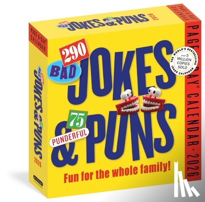 Workman Calendars - 290 Bad Jokes & 75 Punderful Puns Page-A-Day(r) Calendar 2026: For the Whole Family!