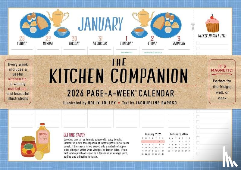 Workman Calendars - Kitchen Companion Page-A-Week Calendar 2026