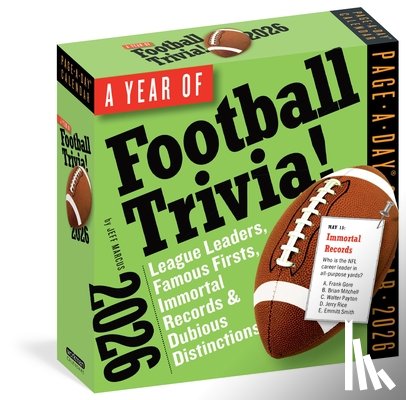 Marcus, Jeff, Calendars, Workman - Year of Football Trivia! Page-A-Day® Calendar 2026