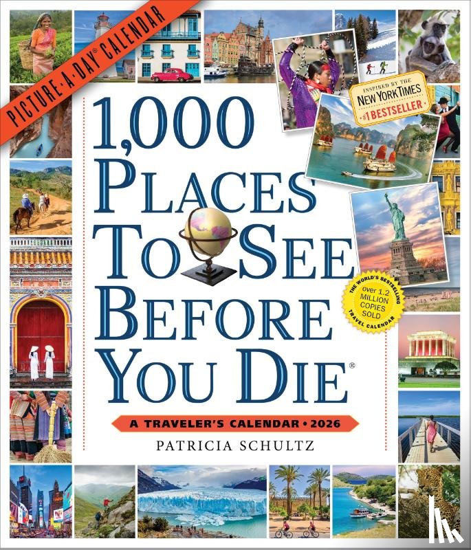 Schultz, Patricia, Calendars, Workman - 1,000 Places to See Before You Die Picture-A-Day® Wall Calendar 2026