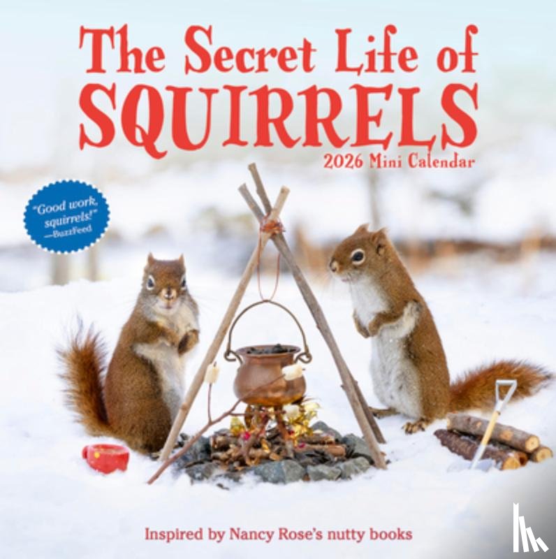 Rose, Nancy, Calendars, Workman - Secret Life of Squirrels Mini Wall Calendar 2026