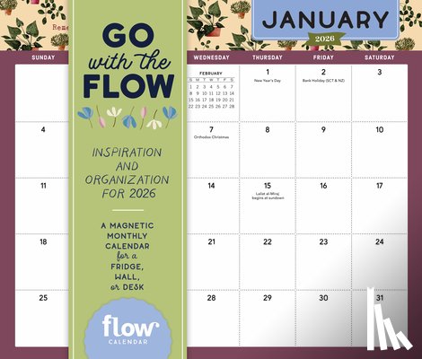magazine, Editors of Flow, Smit, Irene, Calendars, Workman - Go with the Flow: Inspiration and Organization for 2026