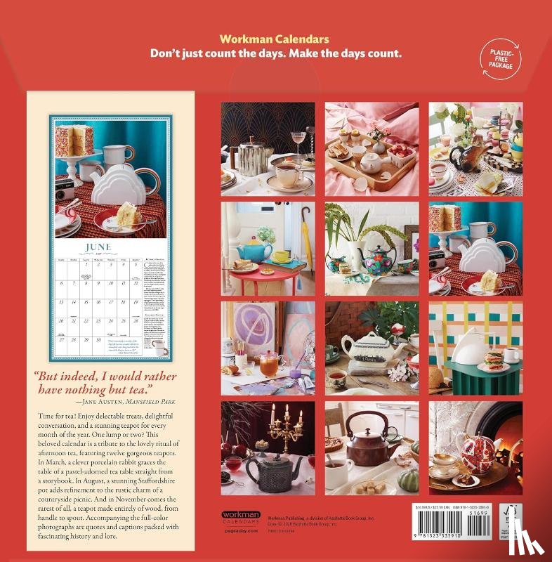 Workman Calendars - The Collectible Teapot Wall Calendar 2027