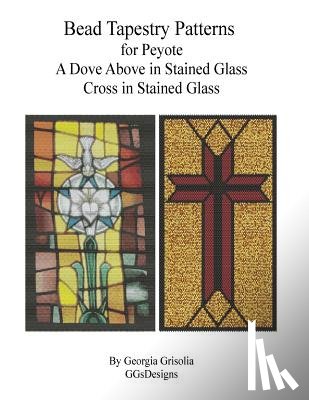 Grisolia, Georgia - Bead Tapestry Patterns for Peyote A Dove Above in Stained Glass Cross in Staine