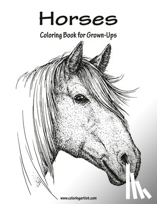 Snels, Nick - Horses Coloring Book for Grown-Ups 1