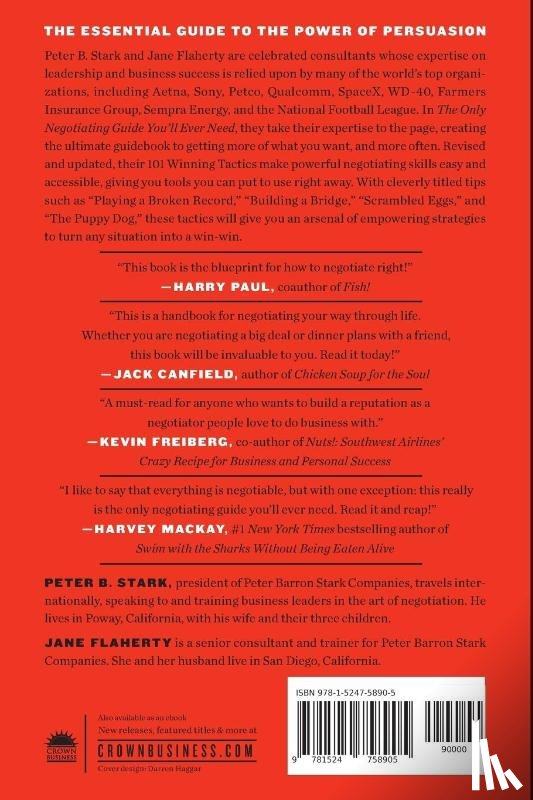 Stark, Peter B., Flaherty, Jane - The Only Negotiating Guide You'll Ever Need, Revised and Updated