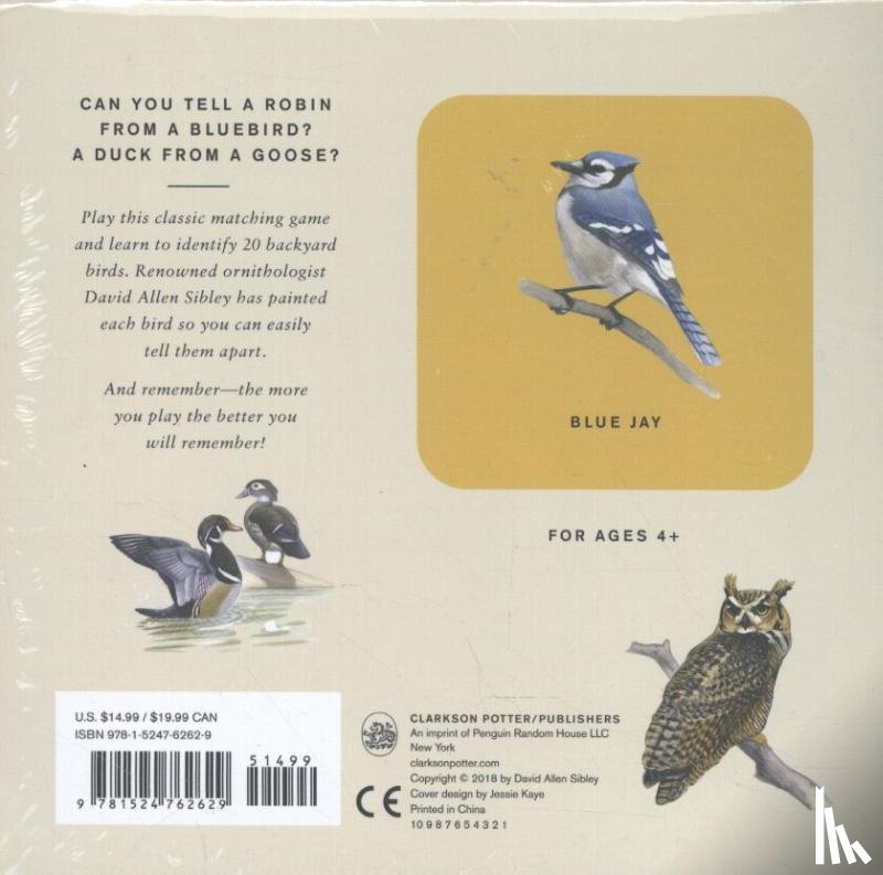 Sibley, David Allen - Sibley Backyard Birds Matching Game