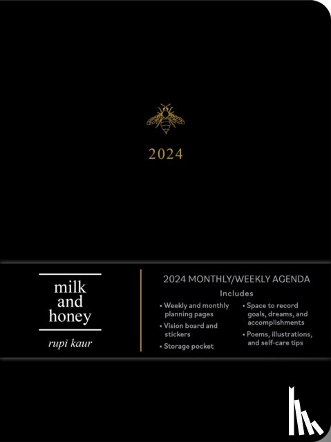 Kaur, Rupi - milk and honey 12-Month 2024 Monthly/Weekly Agenda Calendar