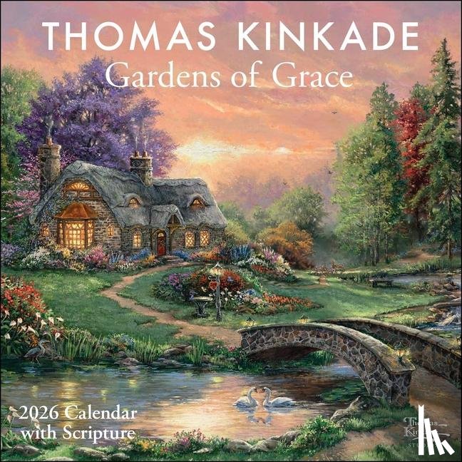 Kinkade, Thomas - Thomas Kinkade Gardens of Grace 2026 Wall Calendar with Scripture