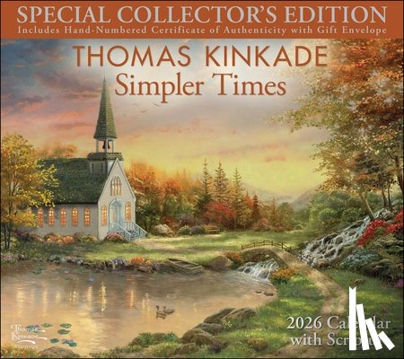Kinkade, Thomas - Thomas Kinkade Collector's Scripture Edition 2026 Deluxe Wall Calendar + Print