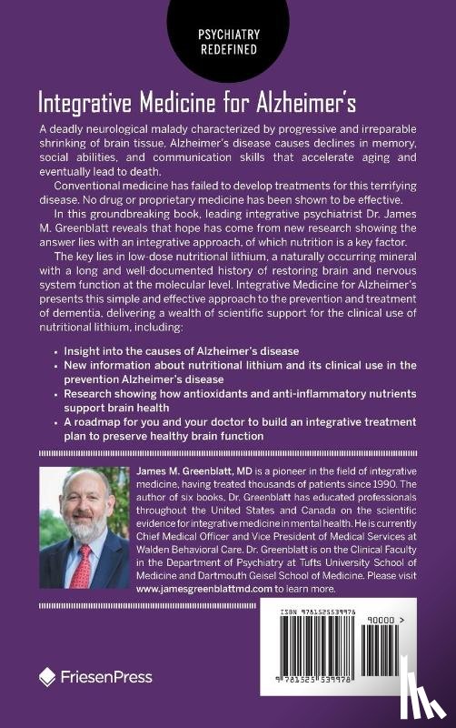 Greenblatt, James - Integrative Medicine for Alzheimer's