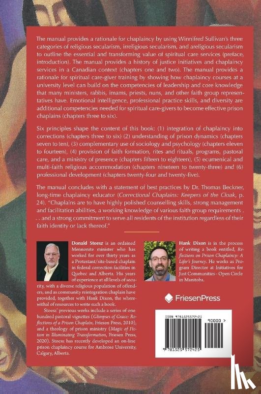 Stoesz, Donald, Dixon, Hank - A Prison Chaplaincy Manual