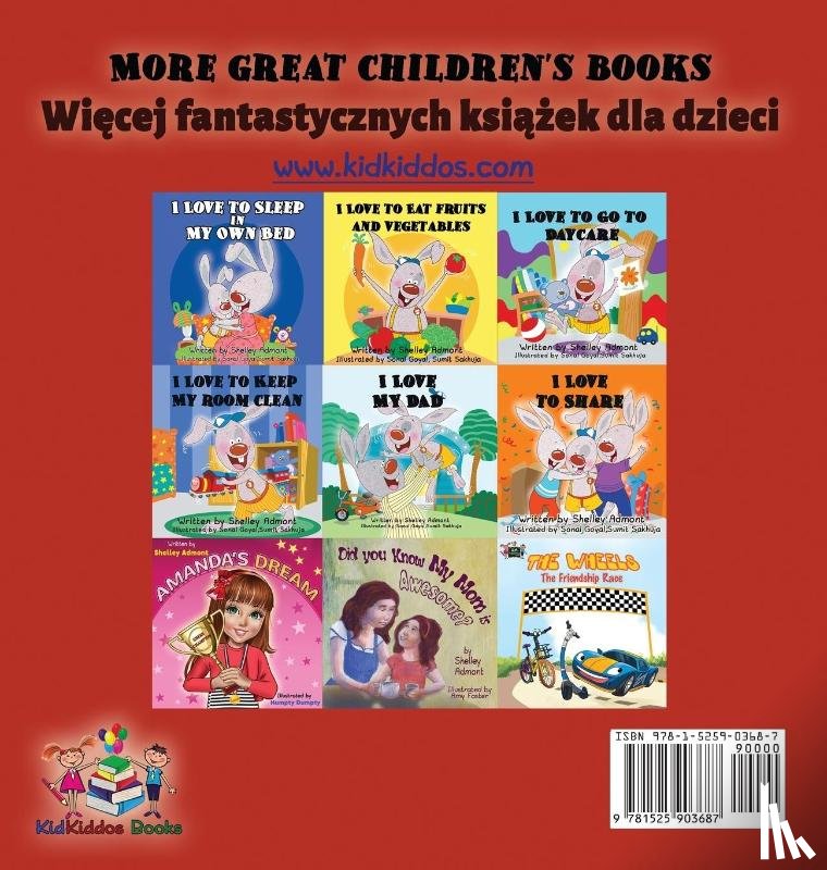 Admont, Shelley, Books, Kidkiddos - I Love My Mom (English Polish Bilingual Book)