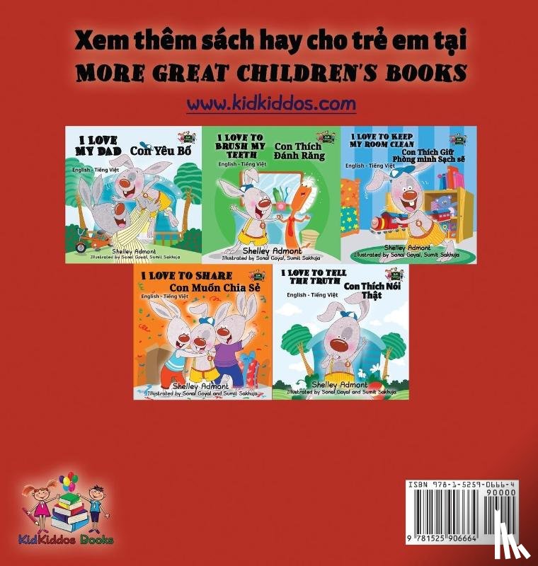 Admont, Shelley, Books, Kidkiddos - I Love My Mom (vietnamese baby book, bilingual vietnamese english books)