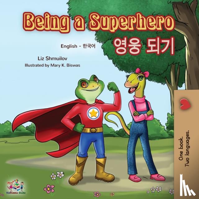 Shmuilov, Liz, Books, Kidkiddos - Being a Superhero (English Korean Bilingual Book)