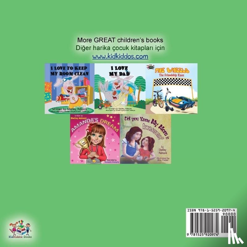 Admont, Shelley, Books, Kidkiddos - I Love to Brush My Teeth (English Turkish Bilingual Book)