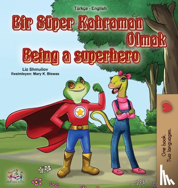 Shmuilov, Liz, Books, Kidkiddos - Being a Superhero (Turkish English Bilingual Book for Kids)