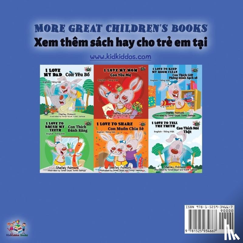 Admont, Shelley, Books, Kidkiddos - I Love to Sleep in My Own Bed (English Vietnamese Bilingual Book for Kids)