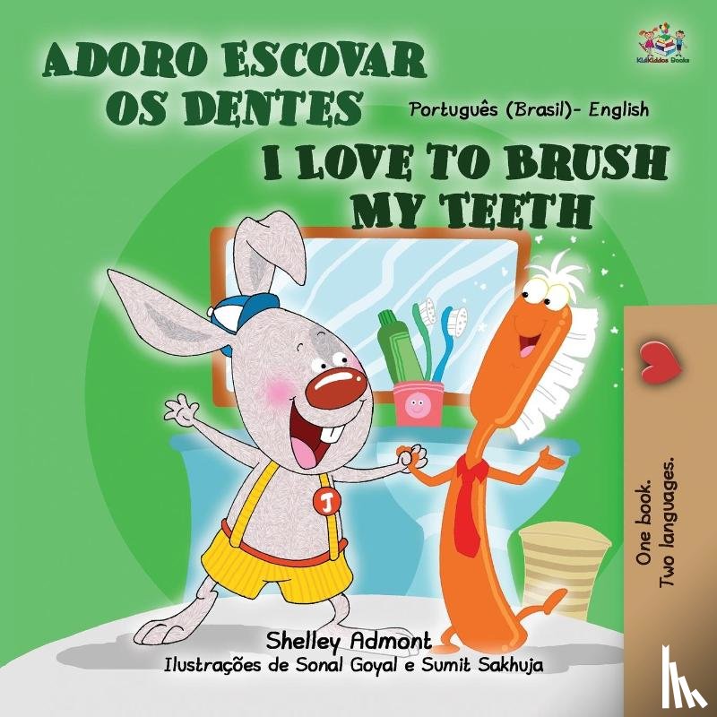 Admont, Shelley, Books, Kidkiddos - I Love to Brush My Teeth (Portuguese English Bilingual Children's Book - Brazil)