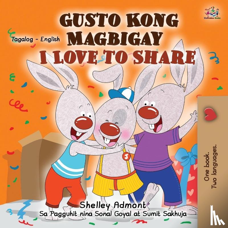 Admont, Shelley, Books, Kidkiddos - I Love to Share (Tagalog English Bilingual Children's Book)