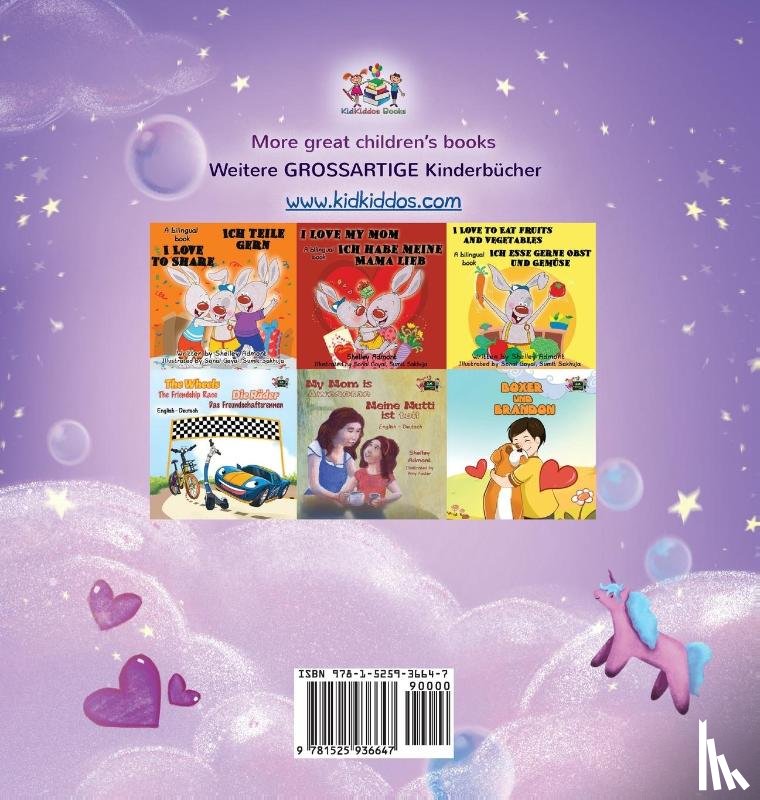 Admont, Shelley, Books, Kidkiddos - Sweet Dreams, My Love (English German Bilingual Book for Kids)