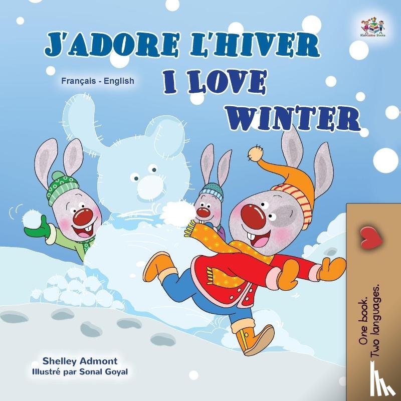 Admont, Shelley, Books, Kidkiddos - I Love Winter (French English Bilingual Children's Book)