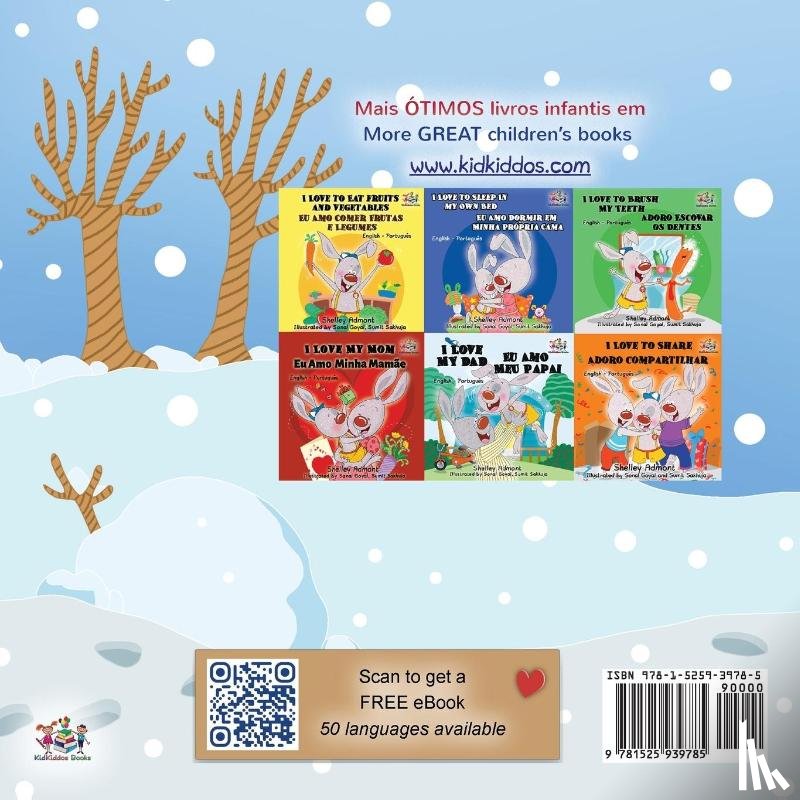 Admont, Shelley, Books, Kidkiddos - I Love Winter (Portuguese English Bilingual Book for Kids -Brazilian)