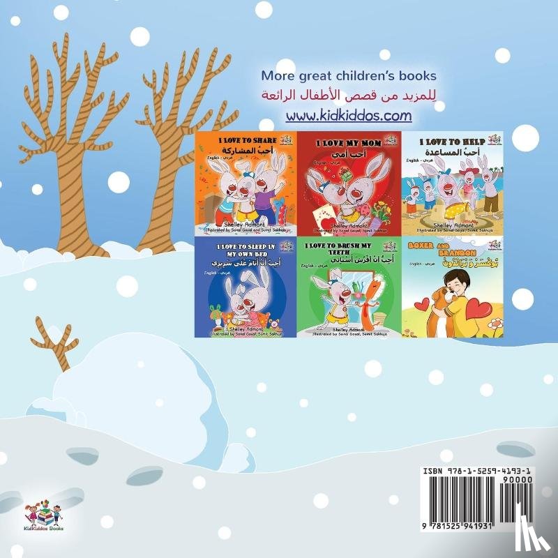 Admont, Shelley, Books, Kidkiddos - I Love Winter (English Arabic Bilingual Book for Kids)