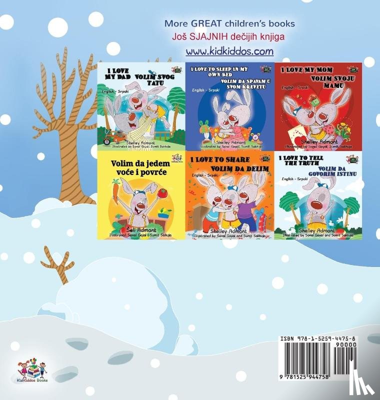 Admont, Shelley, Books, Kidkiddos - I Love Winter (English Serbian Bilingual Book for Kids - Latin Alphabet)