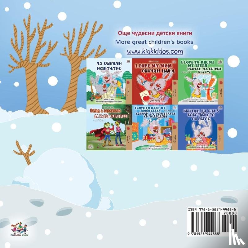 Admont, Shelley, Books, Kidkiddos - I Love Winter (Bulgarian English Bilingual Children's Book)