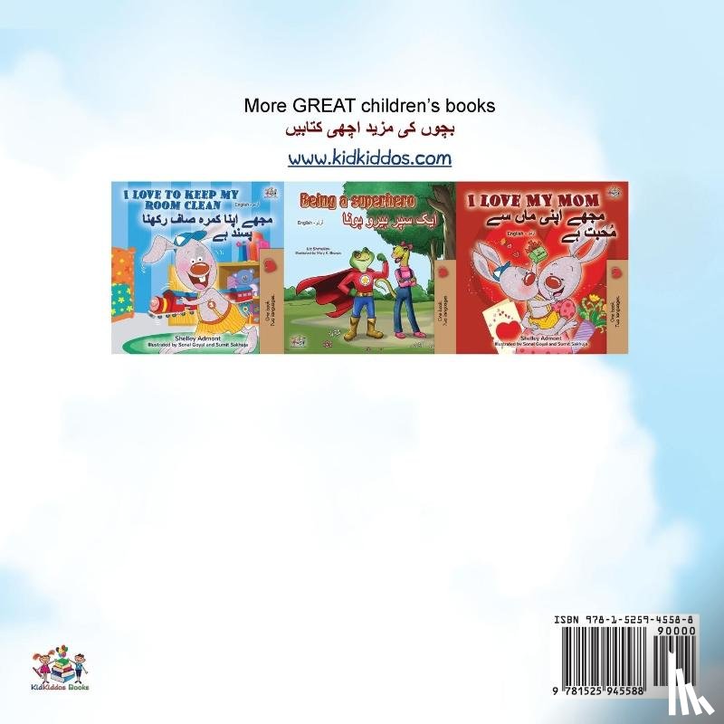 Books, Kidkiddos, Nusinsky, Inna - The Wheels -The Friendship Race (English Urdu Bilingual Book for Kids)