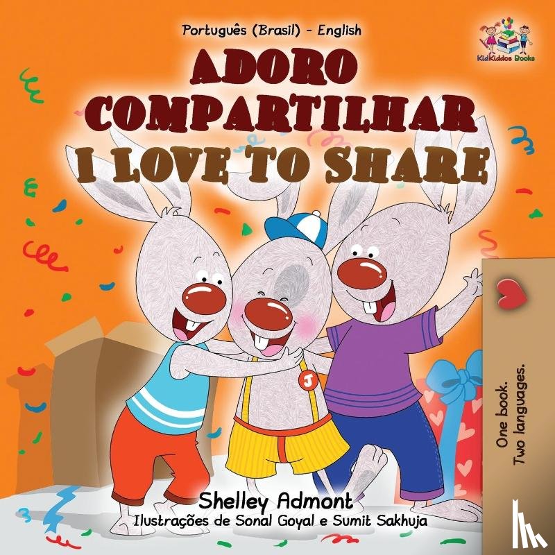 Admont, Shelley, Books, Kidkiddos - I Love to Share (Portuguese English Bilingual Book for Kids -Brazilian)