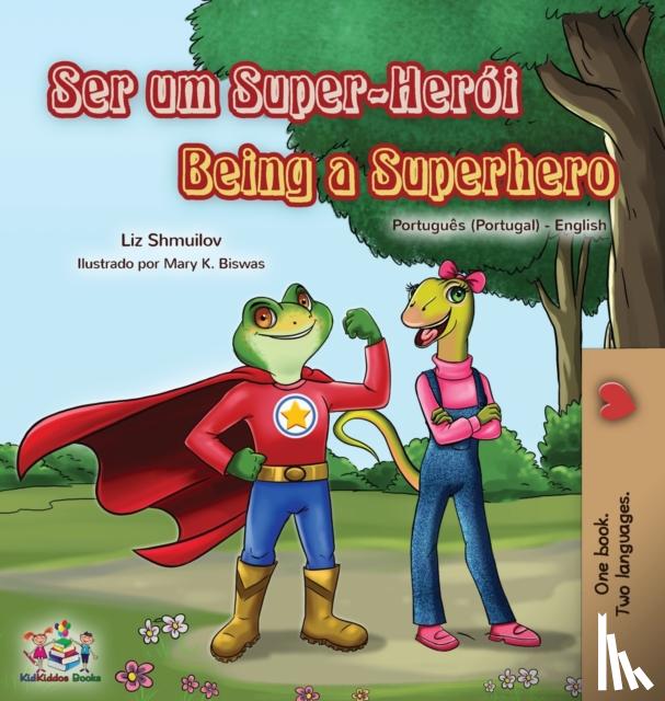 Shmuilov, Liz, Books, Kidkiddos - Being a Superhero (Portuguese English Bilingual Book for Kids- Portugal)