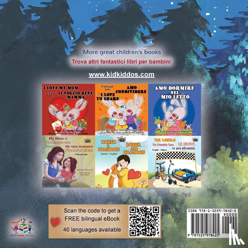 Sagolski, Sam, Books, Kidkiddos - Under the Stars (English Italian Bilingual Children's Book)