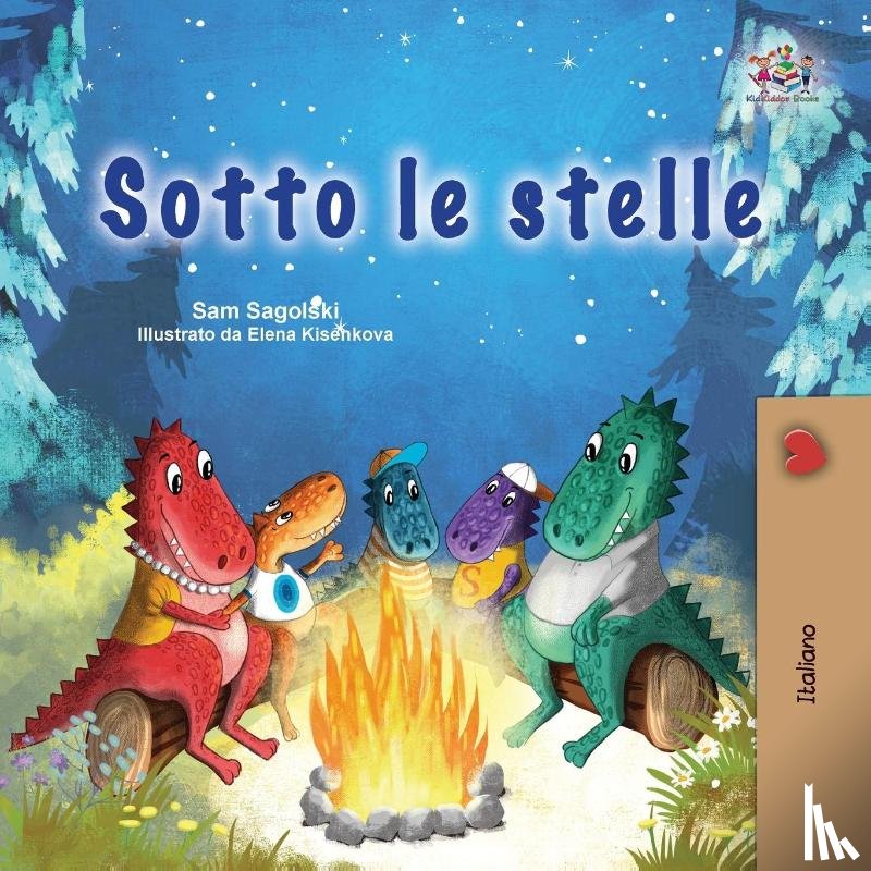 Sagolski, Sam, Books, Kidkiddos - Under the Stars (Italian Children's Book)