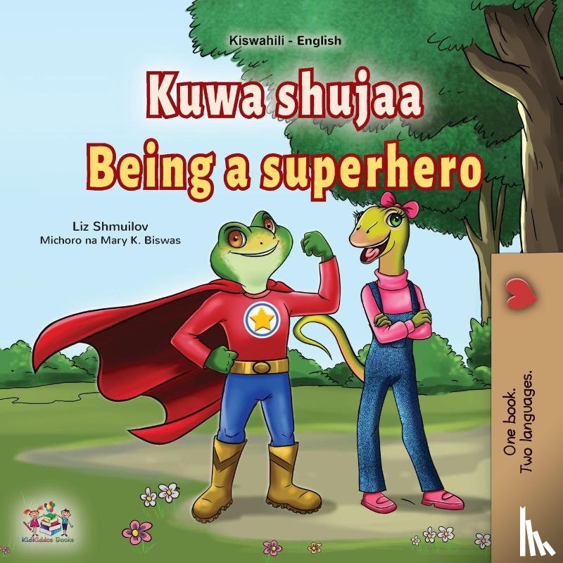 Shmuilov, Liz, Books, Kidkiddos - Being a Superhero (Swahili English Bilingual Children's Book)