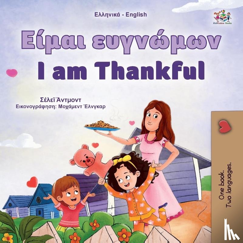 Admont, Shelley, Books, Kidkiddos - I am Thankful (Greek English Bilingual Children's Book)