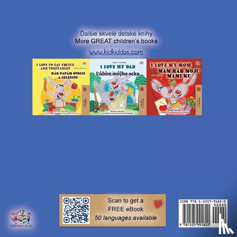 Admont, Shelley, Books, Kidkiddos - I Love to Sleep in My Own Bed (Slovak English Bilingual Children's Book)