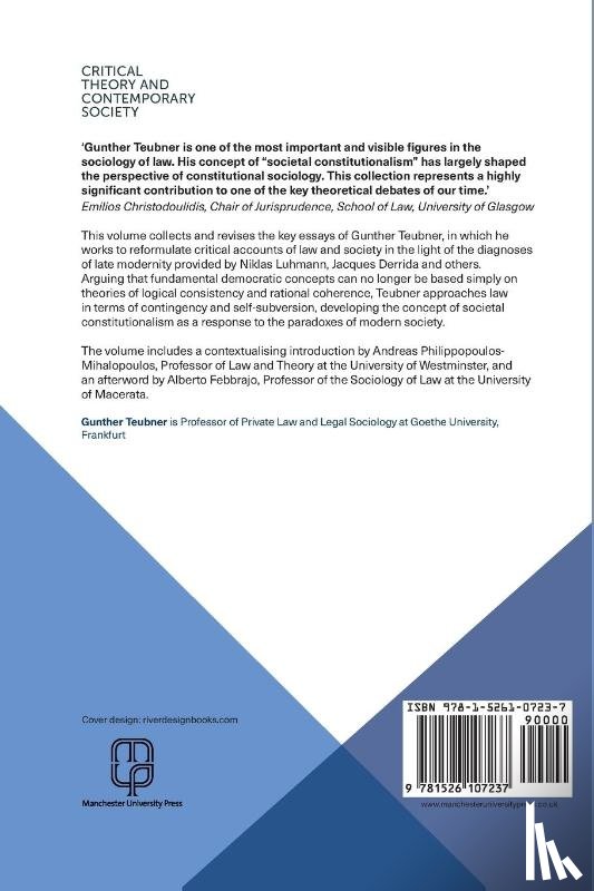Teubner, Gunther - Critical Theory and Legal Autopoiesis