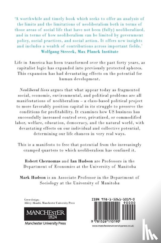 Chernomas, Robert, Hudson, Ian, Hudson, Mark - Neoliberal Lives