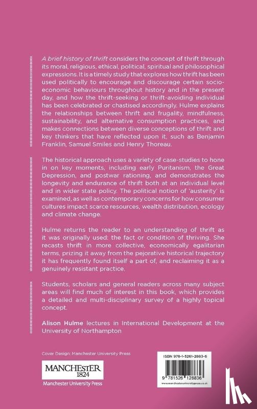 Hulme, Alison - A Brief History of Thrift