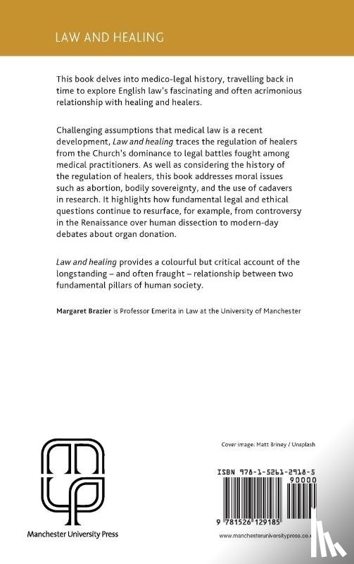 Brazier, Margaret - Law and Healing