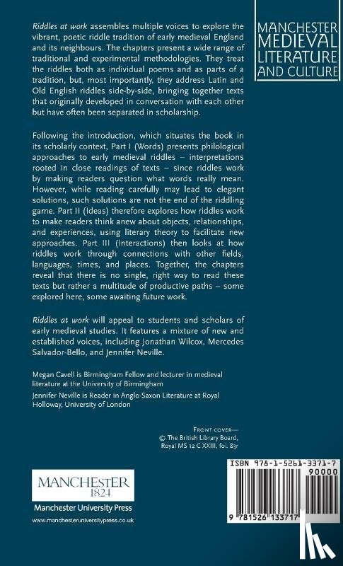  - Riddles at Work in the Early Medieval Tradition