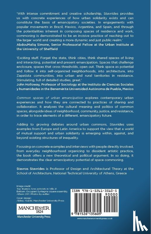 Stavrides, Stavros - Common Spaces of Urban Emancipation