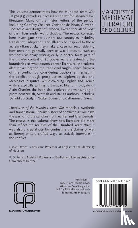  - Literatures of the Hundred Years War