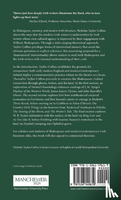 Taylor-Collins, Nicholas - Shakespeare, Memory, and Modern Irish Literature