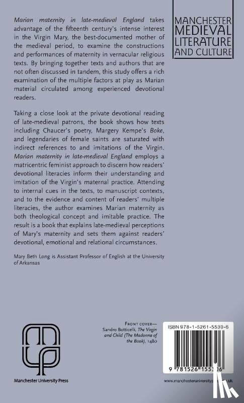 Long, Mary Beth - Marian Maternity in Late-Medieval England