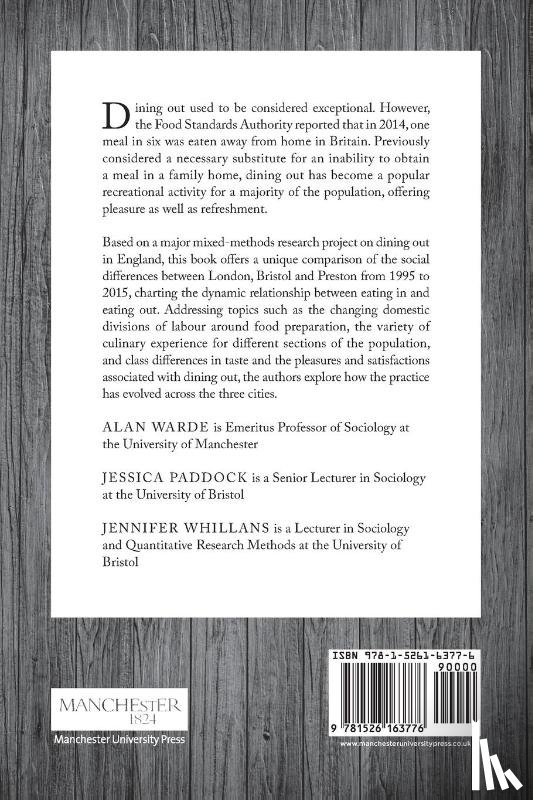 Warde, Alan, Paddock, Jessica, Whillans, Jennifer - The Social Significance of Dining out