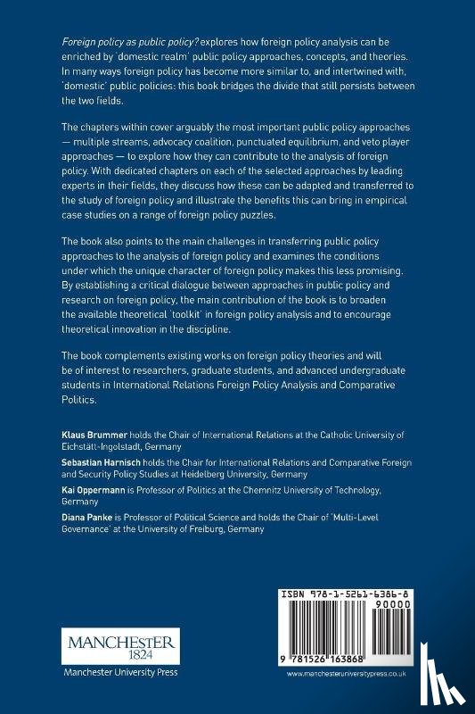  - Foreign Policy as Public Policy?