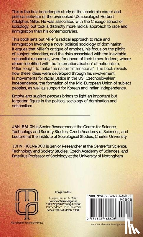 Balon, Jan, Holmwood, John - Empire and Subject Peoples